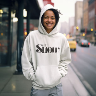 Lass es schnee, Weihnachtsmann frohe Weihnachten Hoodie