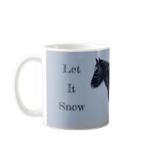 Lass es Schnee Wild Mustang Weihnachten