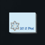 Lass es Schneeflocken Weihnachten Winter Hanukkah Post-it Klebezettel<br><div class="desc">Post-It Notes bieten eine originale Marker-Illustration eines köstlichen Schneeflocken-Zuckerkochs. Ideal für Hanukkah-Gaben oder ein Weihnachtsfest kleine Geschenk!</div>