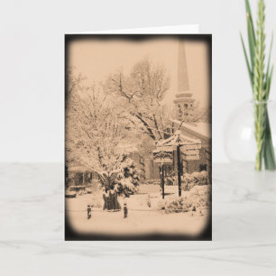 Lass es schneien feiertagskarte