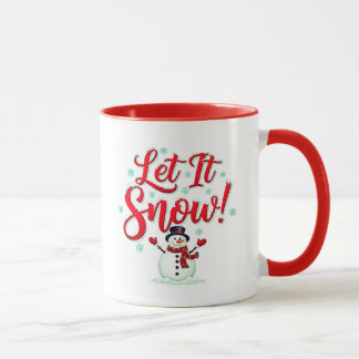 Lass es schneien! Festive Kaffeetasse