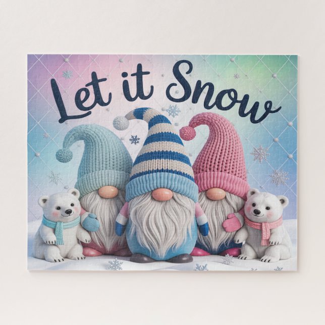 Lass-es-Schneien-Gnome-Puzzle (Horizontal)