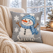 Lass-es-Schneien-Hübscher-Schneemann-Graue-Winter-