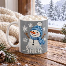 Lass-es-Schneien-Hübscher-Schneemann-Grauer-Winter