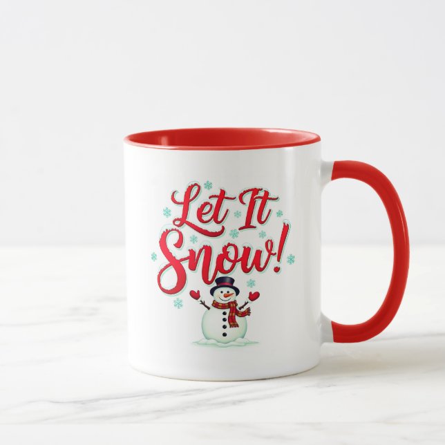 Lass-es-Schneien-Kaffeetasse (330ml) Tasse (Rechts)