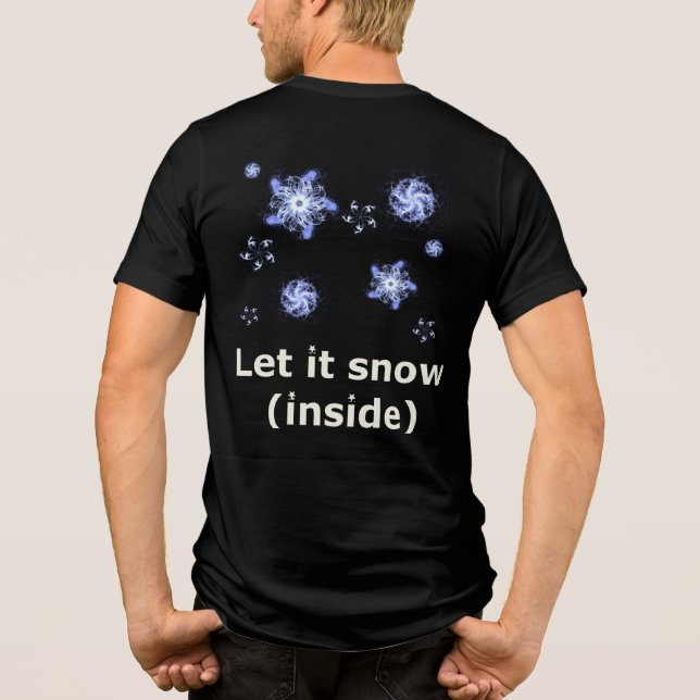 Lass es schneien Tri-Blend shirt (Rückseite)
