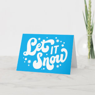 Lass es schneien Winterdesign Karte