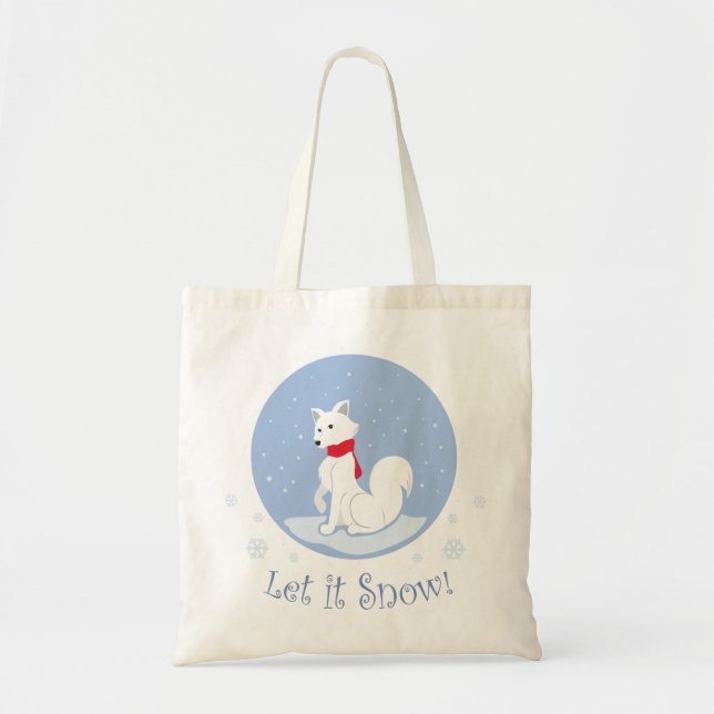 Lass es schneit! (Arctic Fox) Tragetasche (Vorne)