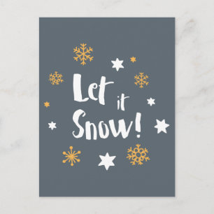 "Lass es schneit!" Calligrafie Weihnachten Moderne