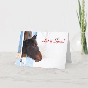 Lass es schneit! feiertagskarte