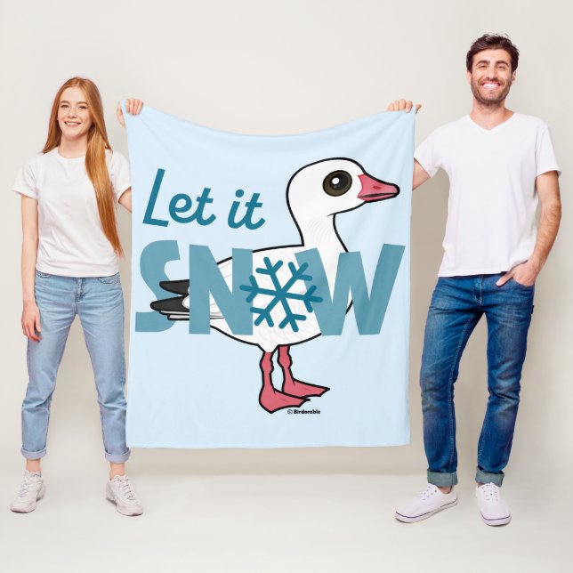 Lass es schneit! fleecedecke (Beispiel)