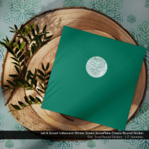 Lass es schneit! Iridescent Winter Green Snowflake