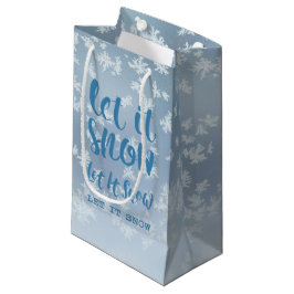 Lass es schneit, lass es schnee, lass es schnee! kleine geschenktüte