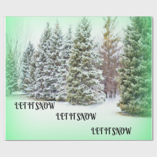 Lass es schneit! Lass es schneit! Lass es schneit! Geschenkpapier