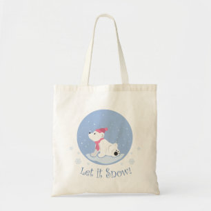 Lass es schneit! (Polar Bear Cub) Tragetasche