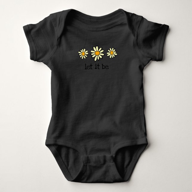 Lass es sei Daisy T Shirt, Daisy Graphic Shirt, Bo Baby Strampler (Vorderseite)
