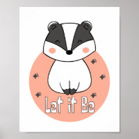 Lass, es sei ein Kawaii-lustiger Waschbär, der wei