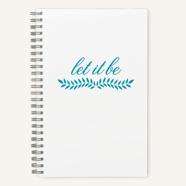 lass es sein Notizbuch (Vorderseite)