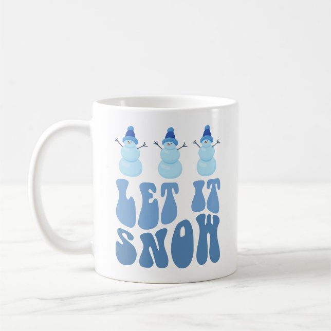 Lass es Typografie ersticken, Weihnachten Kaffeetasse (Links)