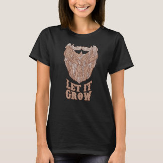 Lass es wächst lange und belebte Bartschoner T-Shirt