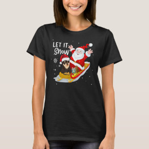 Lass es Weihnachten Niedlich Chihuahua und den Wei T-Shirt