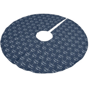 Lass es Weihnachten Schneeflocken Polyester Weihnachtsbaumdecke