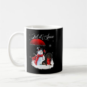 Lass es Weihnachten Shirt Niedliche Dackel und Sch Kaffeetasse
