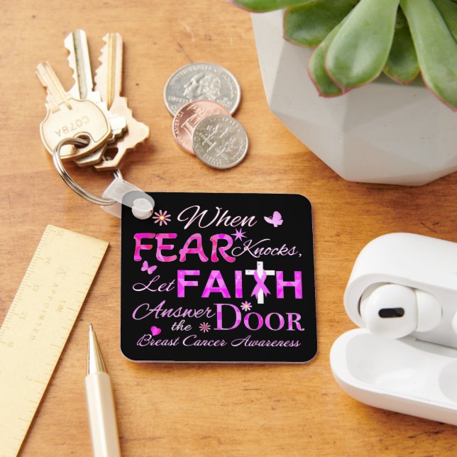Lass FAITH Antwort auf die Tür Schlüsselanhänger (Schreibtisch)