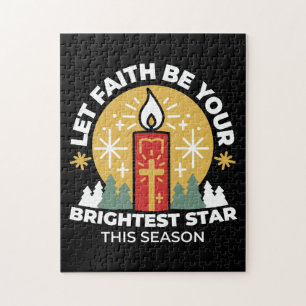 Lass Faith Be Your Brightest Star Candle Art