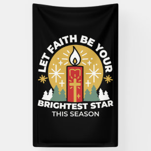 Lass Faith Be Your Brightest Star Candle Art Banner