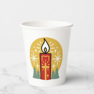 Lass Faith Be Your Brightest Star Candle Art Pappbecher
