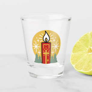 Lass Faith Be Your Brightest Star Candle Art Schnapsglas