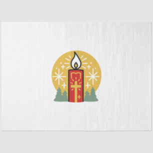 Lass Faith Be Your Brightest Star Candle Art Seidenpapier
