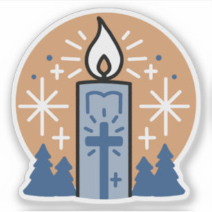 Lass Faith Shine Bright Aufkleber