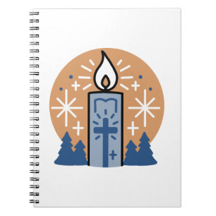 Lass Faith Shine Bright: Winterthema Notizblock