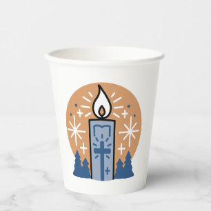 Lass Faith Shine Bright: Winterthema Pappbecher