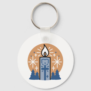 Lass Faith Shine Bright: Winterthema Schlüsselanhänger