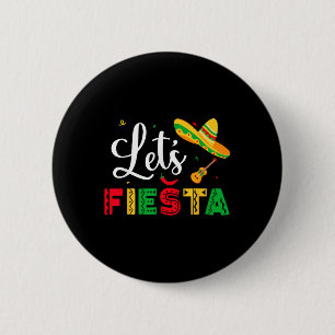 Lass Fiesta Cinco De Mayo Mexikanisches Party Frau Button