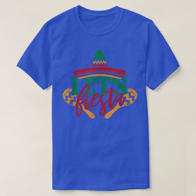 Lass Fiesta Meican Cinco De Mayo Poncho Hat Men Wo T-Shirt (Design vorne)
