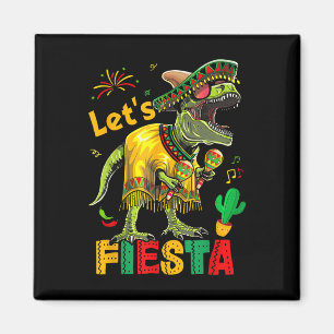 Lass Fiesta Mexican Dino Trex Cinco De Mayo Toddle Magnet