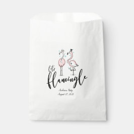 Lass Flamingle Flamingo White Gevor Bag Geschenktütchen