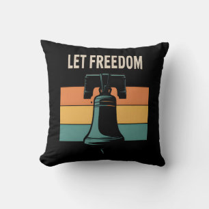 Lass Freedom Ring Sunset Bell Kissen