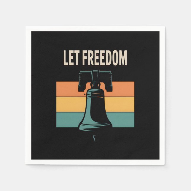 Lass Freedom Ring Sunset Bell Serviette (Vorderseite)