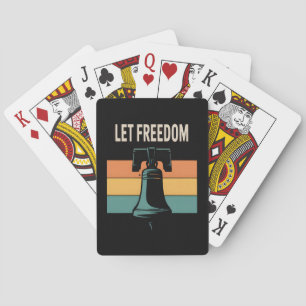 Lass Freedom Ring Sunset Bell Spielkarten