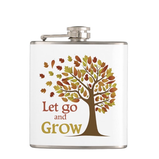 Lass Go and Grow Tree Flachmann (Vorderseite)
