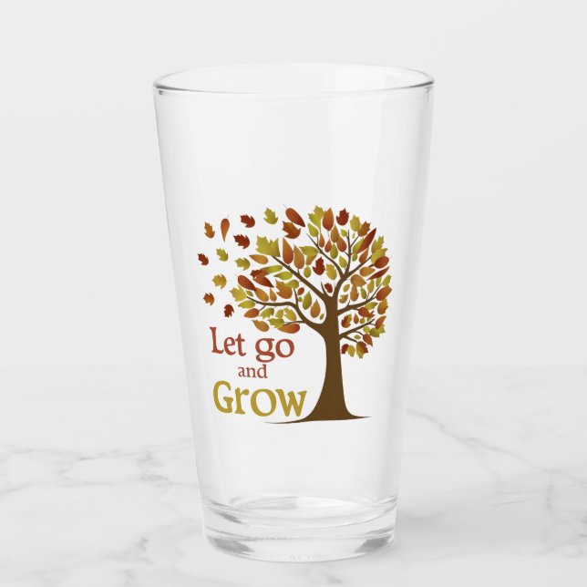 Lass Go and Grow Tree Glas (Vorderseite)