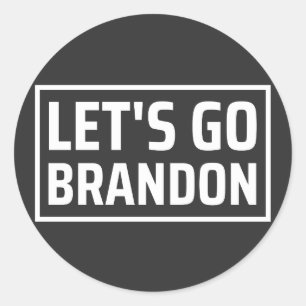 lass Go Brandon lasse Brandon Runder Aufkleber