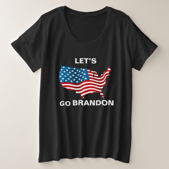 Lass Go Brandon Womens Plus Size T - Shirt (Design vorne)