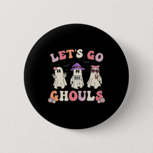 Lass Go Ghouls Retro Halloween Ghost Women Kleinki Button