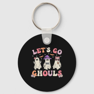 Lass Go Ghouls Retro Halloween Ghost Women Kleinki Schlüsselanhänger